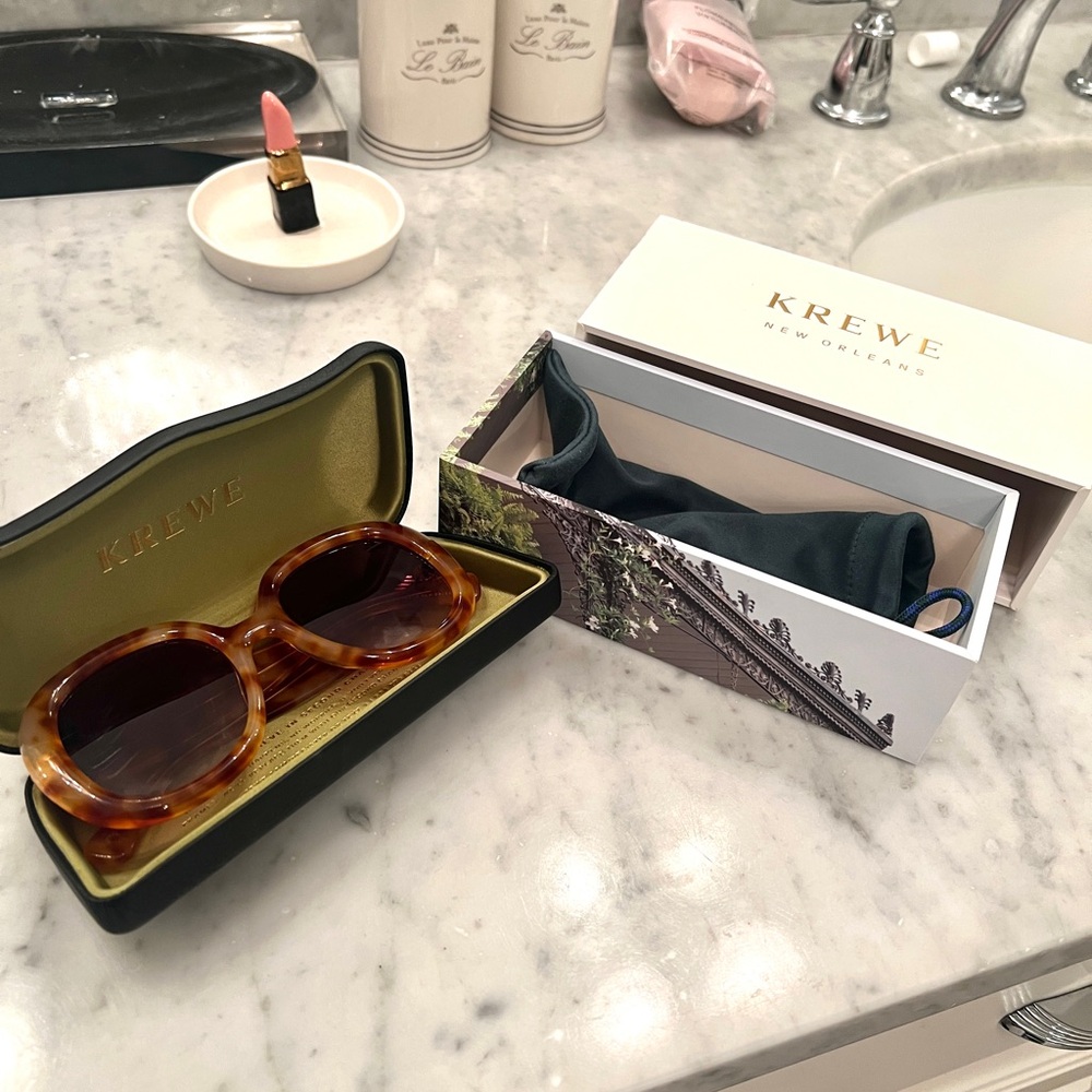 KREWE Women's “Chloe” Sunglasses - Amber Brown
